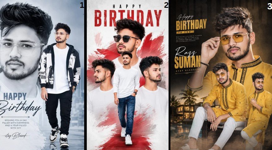 Trendy Happy Birthday AI Photo Editing Prompt