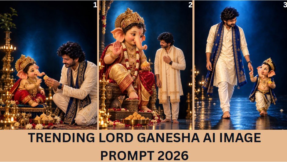 Trending Lord Ganesha AI Image Prompt